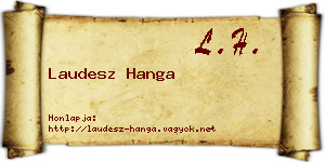 Laudesz Hanga névjegykártya